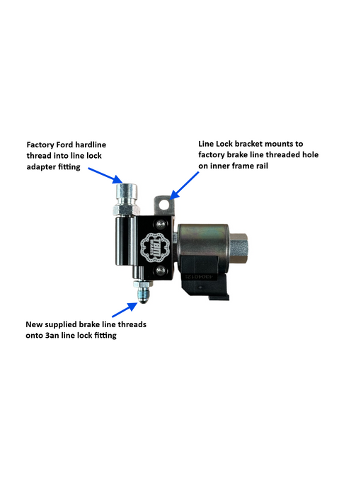2015-24 S550/S650 Mustang Dual Line Lock Kit w/ Brackets