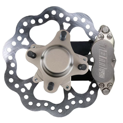 TBM Brakes 1982-93 4 lug Mustang Fox Body Medium Duty Front Drag Brakes (w/ New Aluminum Hub) 001-0325-1