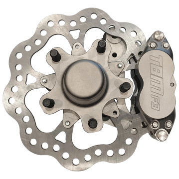 AFCO / Santhuff’s / Menscer(Mono-Twin Tube) Strut Medium Duty 4 Piston Front Brake Kit (5 on 4.75 Hub)