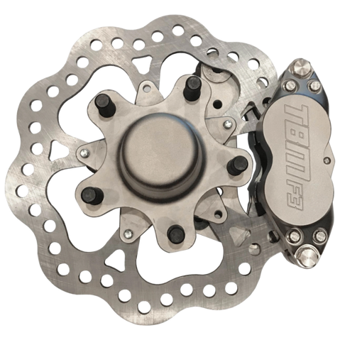 AFCO / Santhuff’s / Menscer(Mono-Twin Tube) Strut Medium Duty 4 Piston Front Brake Kit (5 on 4.75 Hub)